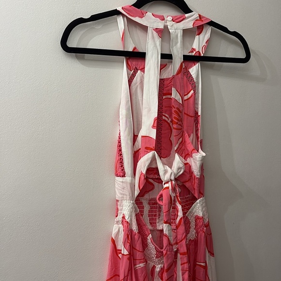 Abel the label - medium - Pink and White Floral Maxi Dress - open back - Picture 6 of 8